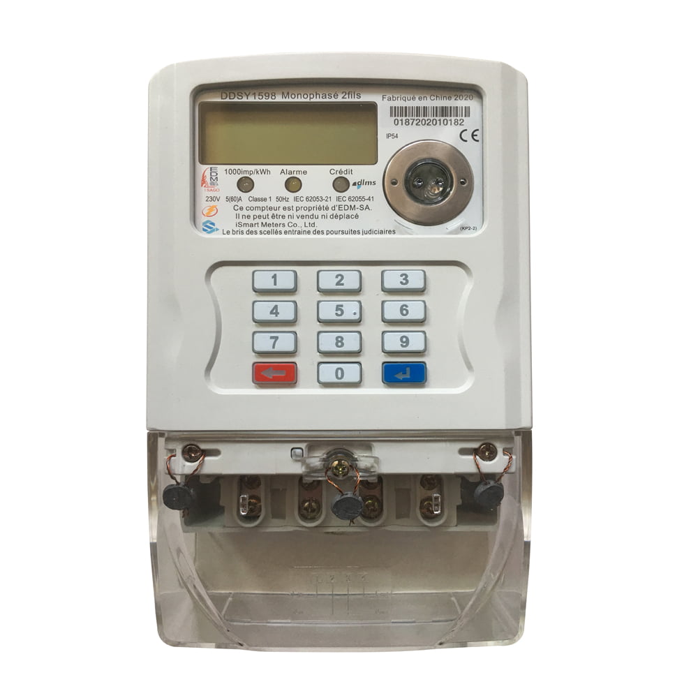 BS Type Smart STS Single Phase Prepaid Meter with Keypad