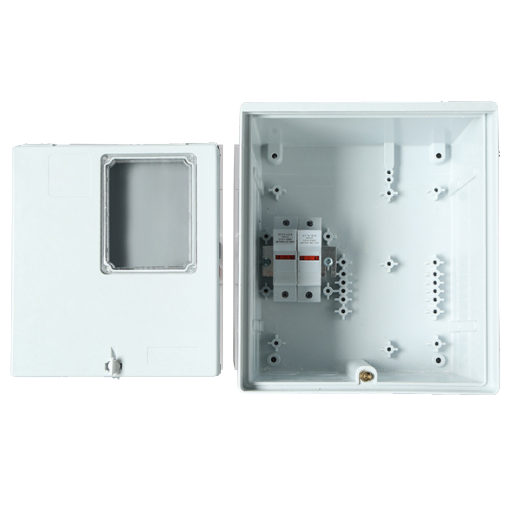 Senelec FRP Single Phase Din Rail Prepaid Meter Box